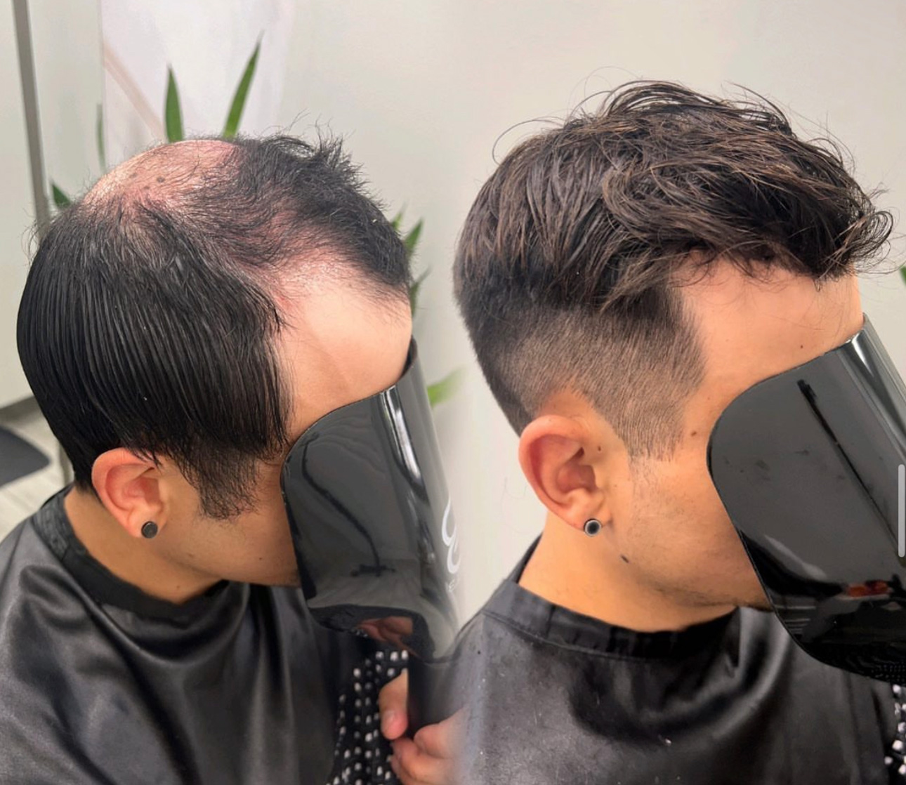 Hair system style example